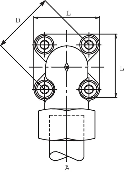 Voss - WFV35L40 - Connecting Flange 35L