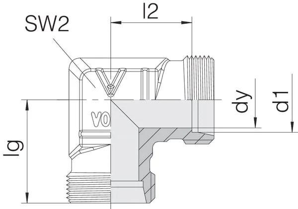 Voss - WS8S - Elbow Coupling 8S
