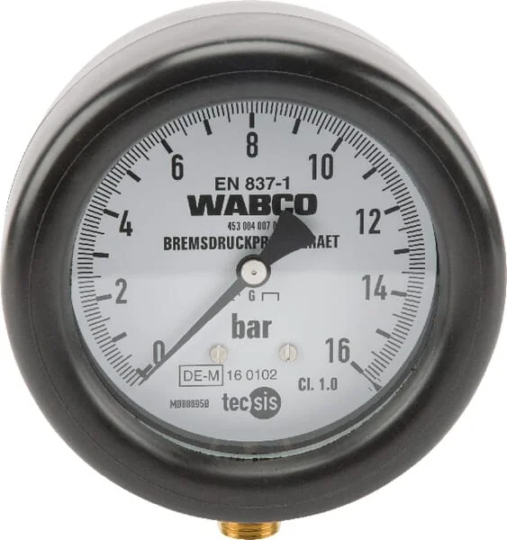 Wabco - 4530040210 - Pressure Gauge Diameter 100mm, Max. 16 bar
