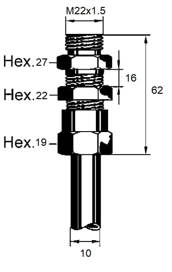 Wabco - 8938210742 - Straight Bulkhead