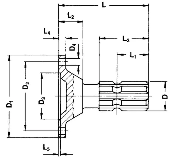 Walterscheid - 1042694 - Shaft With Flange