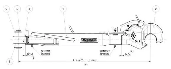 Walterscheid - 200188 - Toplink Eye/Hook 370, M30 Cat. 2/2