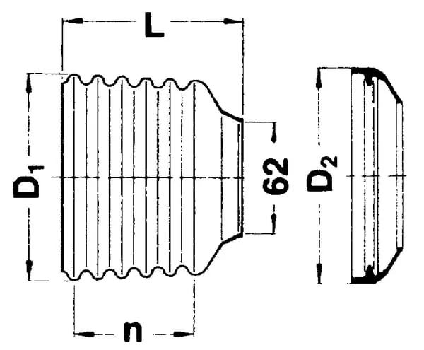 Walterscheid - 851506 - Protective Cap SC-15 6 Ribs