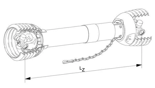 Walterscheid - P4001210S4S5OG - PTO Shaft Without End Yokes