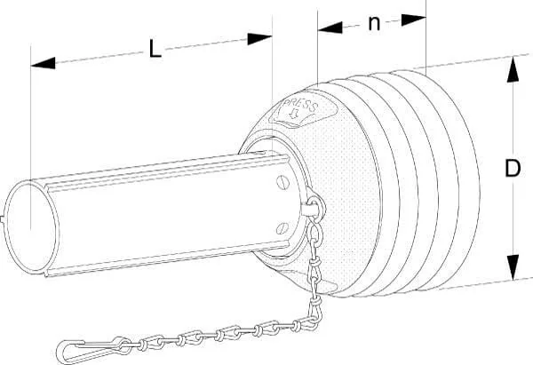 Walterscheid - PG201000I - PTO Shoe PG20 X 1000 mm Inside