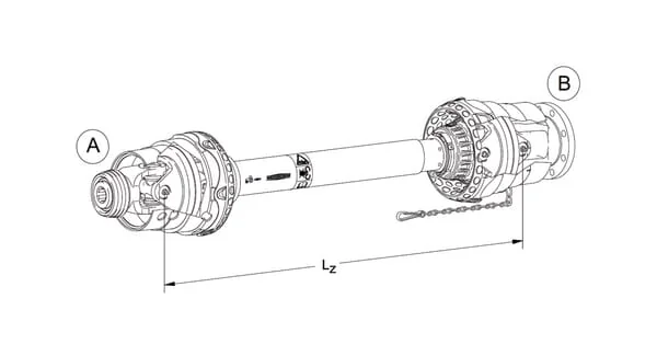 Walterscheid - PWZ675141013420FG - Wide Angle PTO Shaft