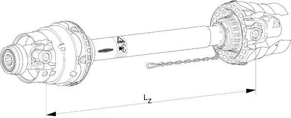 Walterscheid - WWZ24801010 - Walterscheid Wide-Angle PTO Shaft SD25