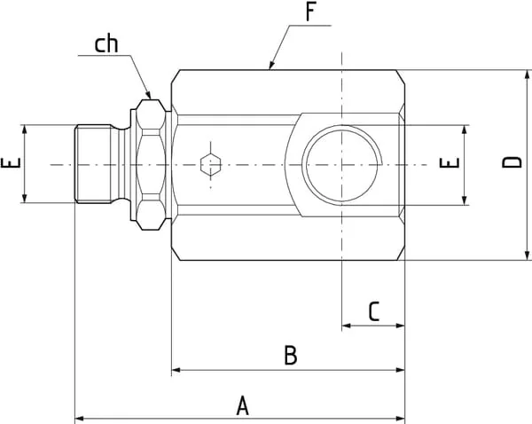 Walvoil - 230106 - Rotary Coupling 3/8 90°
