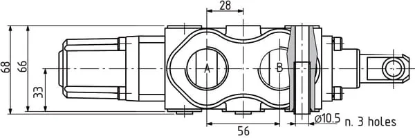 Walvoil - DF253001 - Walvoil 3-Way Valve DF25/3A-12L