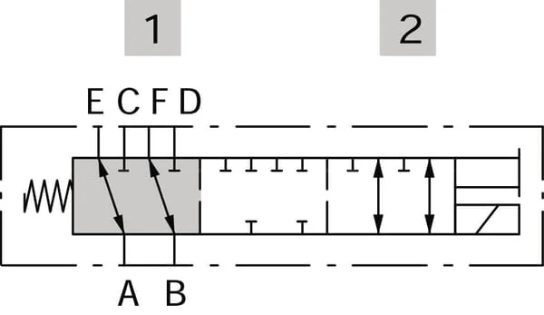 Walvoil - DFE206005 - Valve 6/2 B-G-12-3/4