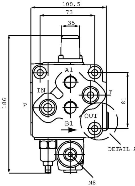 Walvoil - SD51009 - Walvoil Steering Valve 310L-AET, 1 Section