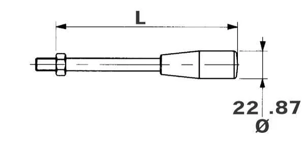 Walvoil - SD918L01L - Walvoil Lever M12x150mm AL08