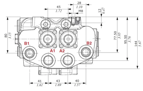 Walvoil - SDM1222002 - Front Loader Valve SDM122/2 CAN-BUS