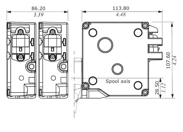 Walvoil - SDM9122EME08 - Magnet SDM122 CAN-BUS 3P