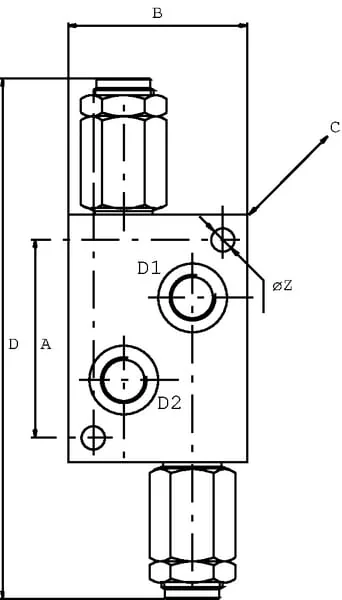 Walvoil - VADDL25001 - Relief Valve A16-SA 1" BSP 1 BSP