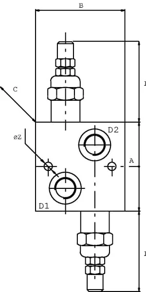 Walvoil - VAIL10001ST - Pressure Relief Valve Steel