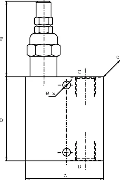Walvoil - VDSRL10001ST - Pressure Relief Valve Steel