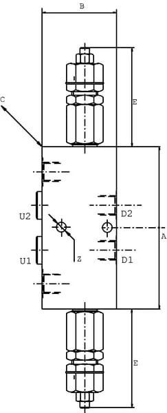Walvoil - VODL05002 - Counter Balance Valve VODL 05 A06 S B