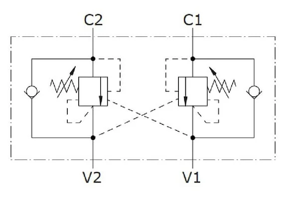 Walvoil - VODL10003ST - Counter Balance N1116 1/2 G5P4