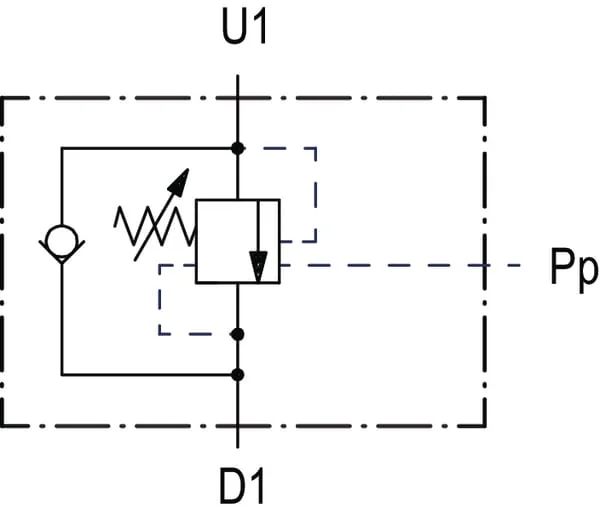 Walvoil - VOSLP05001ST - Counter Balance N1116 3/8 G5P4