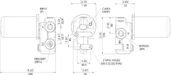 Webtec - VFD120080JE12 - Flow Control Valve 12V 30 L/M