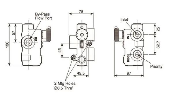 Webtec - VFD120RD030J - Var F/D 3/4" BSPP Ports