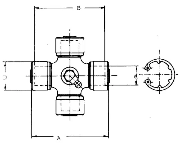 Welte - EDS13120000 - Cross Journal Diameter 35x97mm Elbe