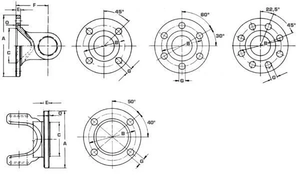 Welte - EDS150650652 - Yoke, Flange, 35x32mm, 065 Elbe