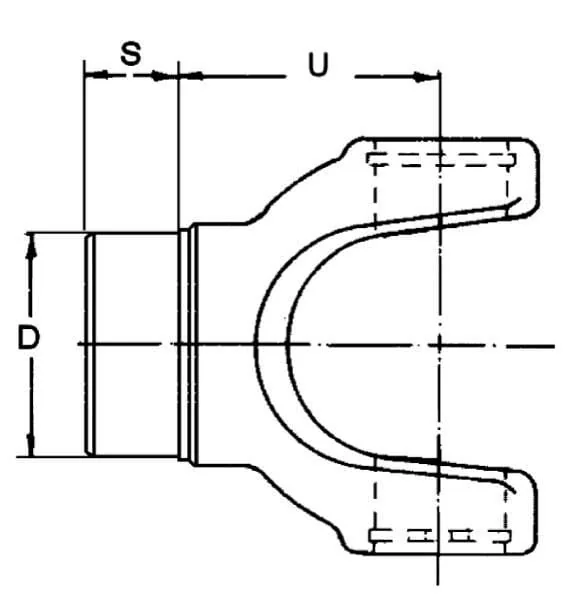 Welte - EDS170904621 - Yoke, Weld-On, 46.2mm, 090 Elbe
