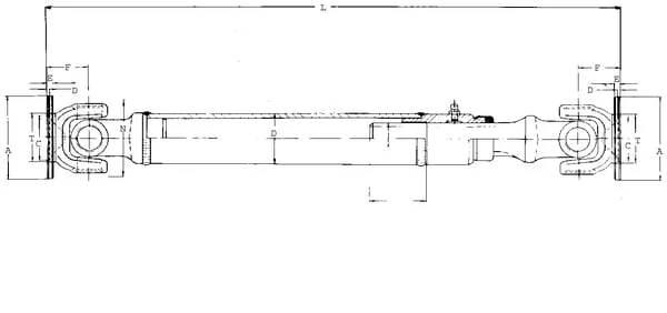 Welte - EDS201000354 - Yoke, Profile Shaft, 35mm, 100 Elbe