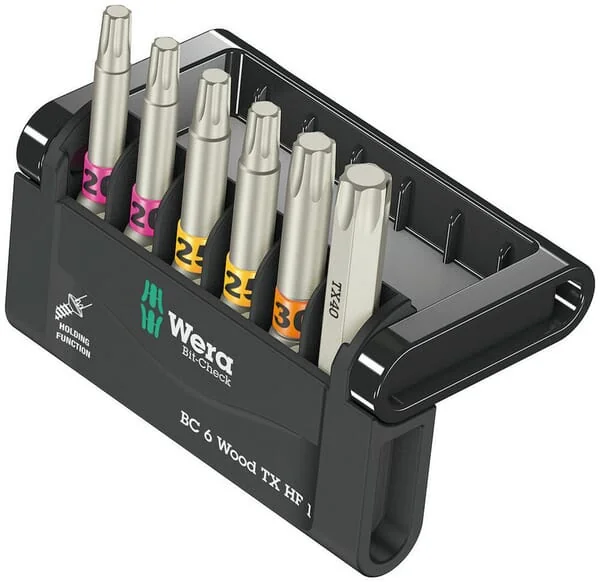 Wera - 05056470001 - Bit-Check 6 Wood TX HF 1