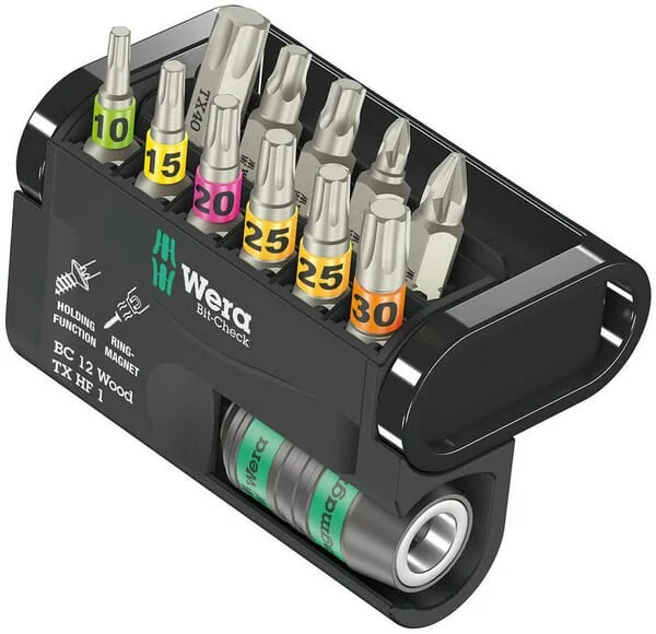 Wera - 05057435001 - Bit-Check 12 Wood TX HF 1