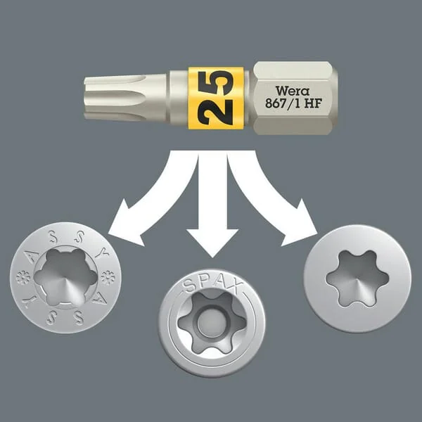 Wera - 05057436001 - Bit-Check 30 Wood TX HF 1
