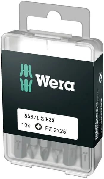 Wera - SC8551ZPZ2DIY - Bits PZ 2x25 10 Pieces