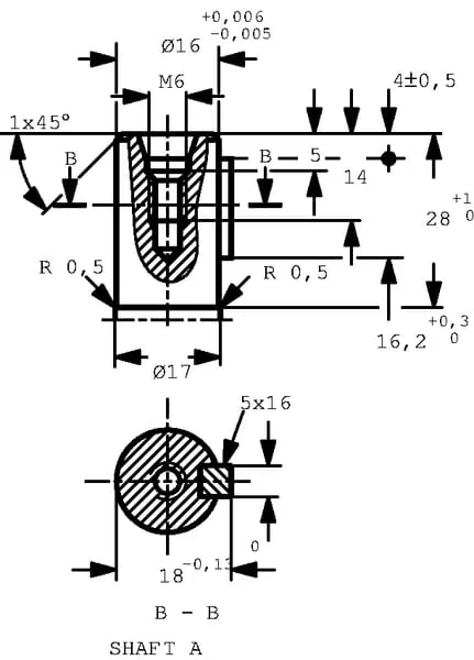 White - OMM32151G0003 - Orbit Motor, Shaft Diameter 16 Back