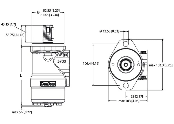 White - OMPX31511185827 - Orbit Motor Shaft 1" Z6 A2