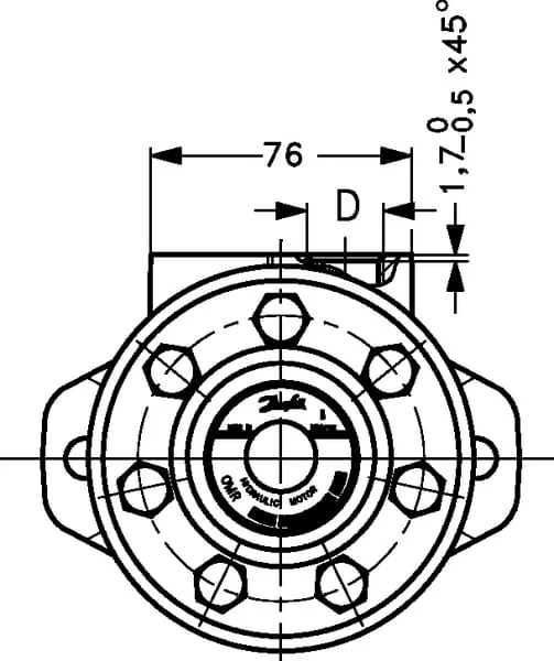 White - OMR3151516467 - Orbit Motor OMR315- Diameter 25 - Brake