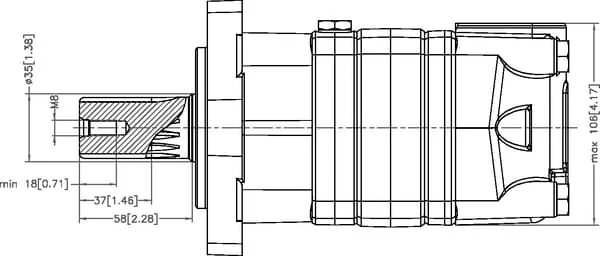 White - OMS160151F0510 - Orbit Motor