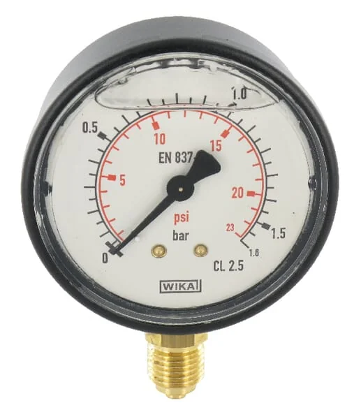 Wika - MA63016L04PLGF - Wika Pressure Gauge Diameter 63 0-1.6Bar 1/4" Bottom