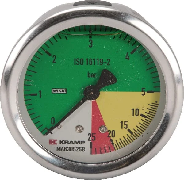 WIKA - MA630525B - Pressure Gauge, 63 1/4" Rear AHL-PRF
