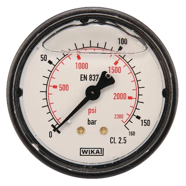 Wika - MA63160B04PLGF - Wika Pressure Gauge Diameter 63 0-160bar 1/4" Rear