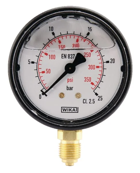 Wika - MA6325L04PLGF - Wika Pressure Gauge Diameter 63 0-25bar 1/4" Bottom