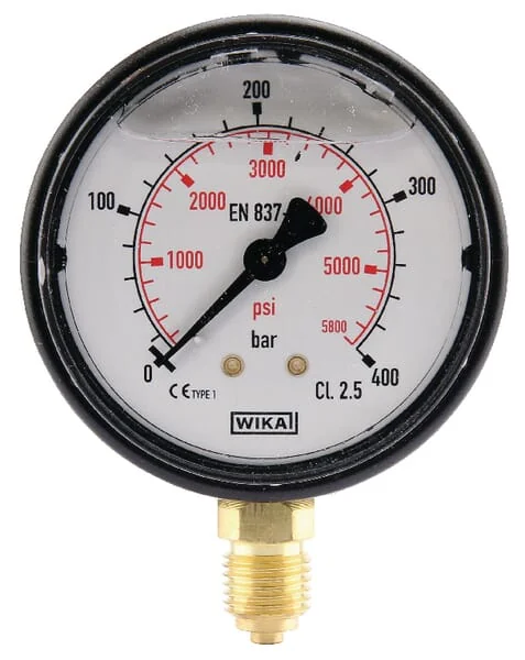 Wika - MA63400L04PLGF - Wika Pressure Gauge Diameter 63 0-400bar 1/4" Bottom
