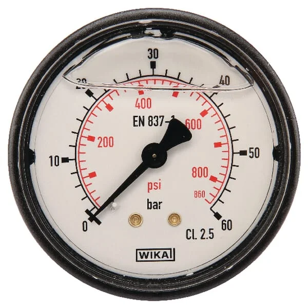 Wika - MA6360B04PLGF - Wika Pressure Gauge Diameter 63 0-60bar 1/4" Rear