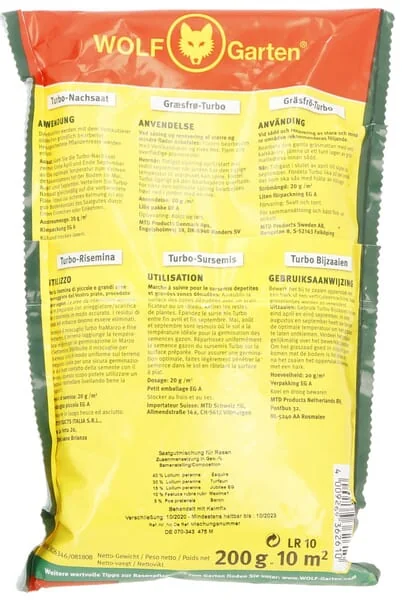 Wolf Garten - 3826010WO - Seed LR 10 Turbo Re-Seeding 10m²