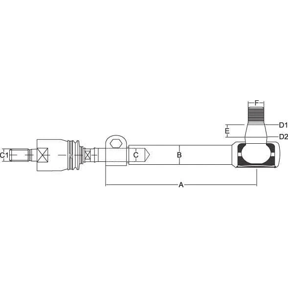 ZF - 0750125039 - Giunto di sterzo ZF con asta
