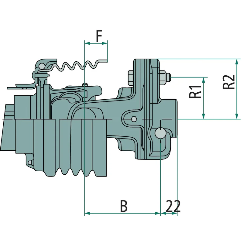 Bondioli Pavesi - 6060B3701R - Shear Bolt Coupling