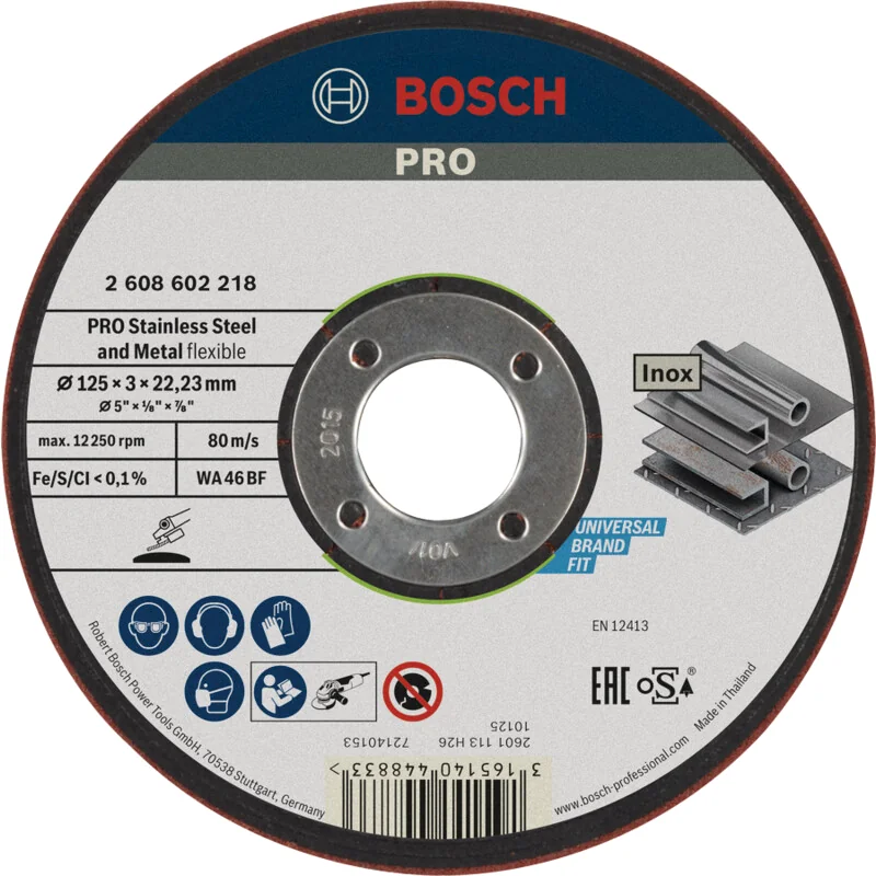 Bosch - 2608602218 - Grinding Disc WA 46 BF, 125mm