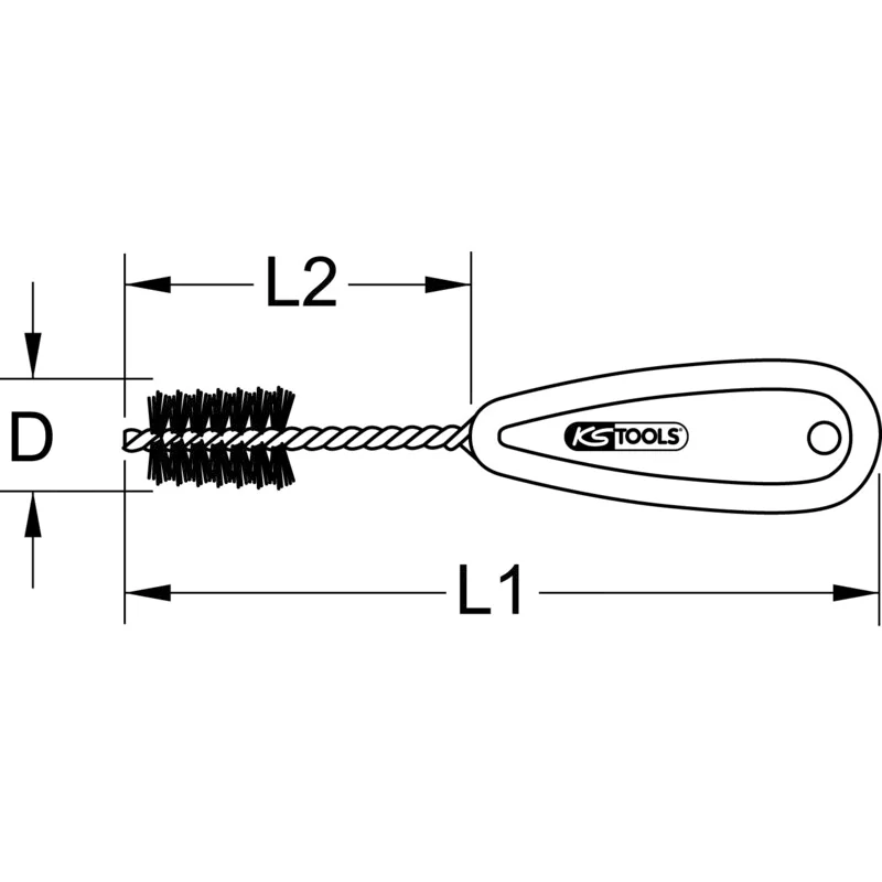 KS Tools - 2011212 - Copper Pipe Cleaner, Internal, 12mm