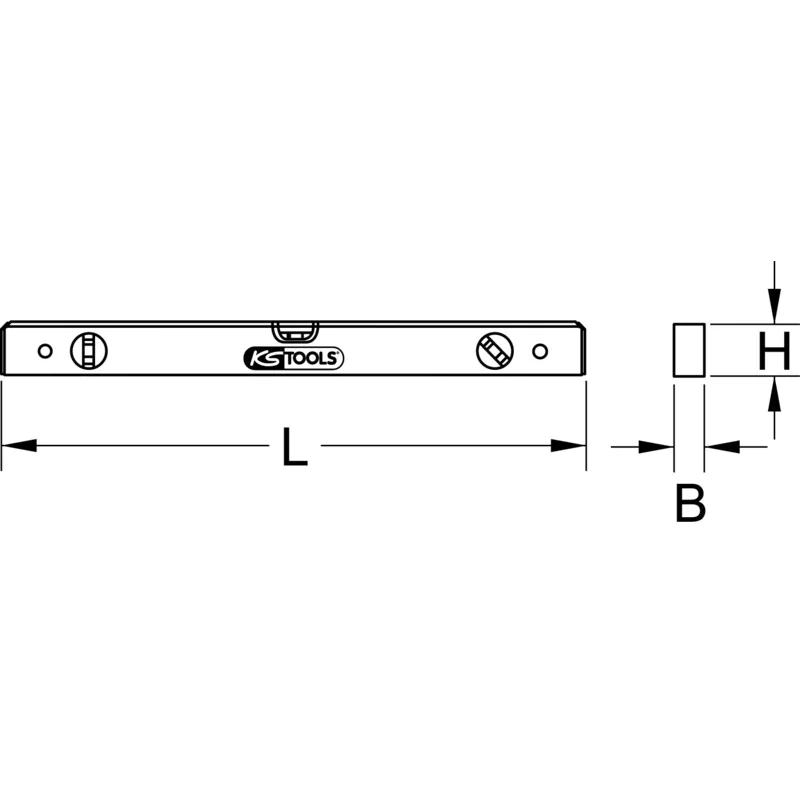 KS Tools - 2045400 - Spirit Level, Aluminium, 400mm